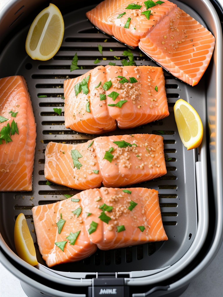 honey garlic salmon air fryer