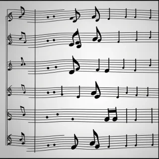 music notes transparent