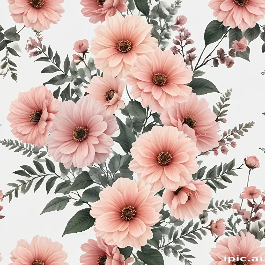 aesthetic flowers transparent background