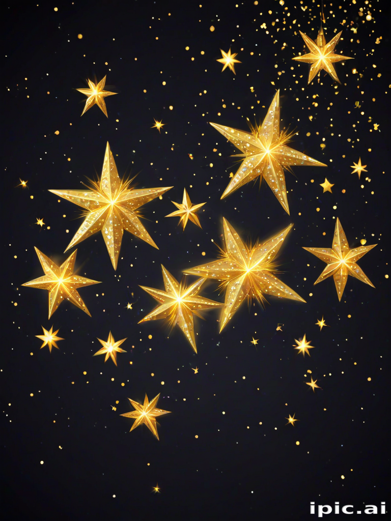 glittering stars png