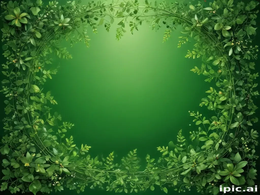 green background