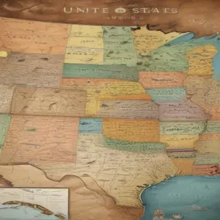 map of united states with states