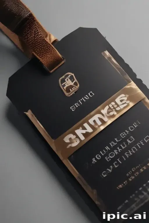 clothing tag mockup