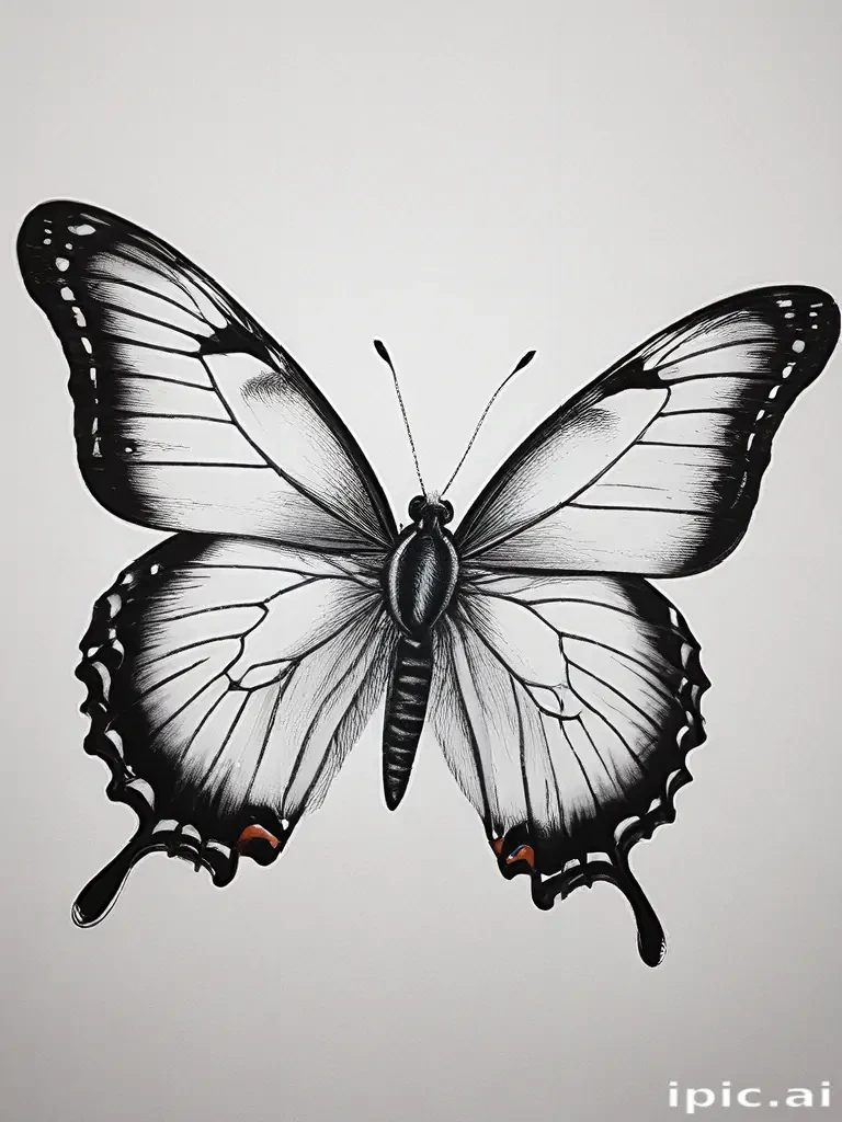 picture of a butterfly drawing