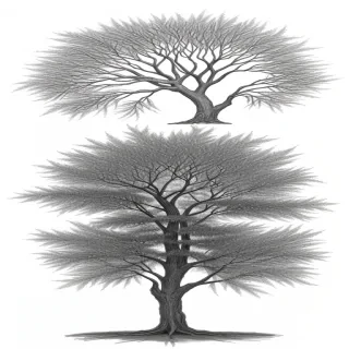 tree drawing images
