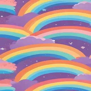 cute rainbow background