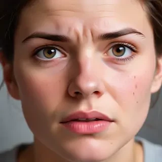 frustrated face