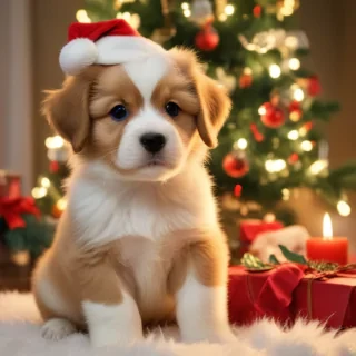 christmas puppy backgrounds