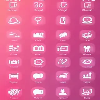 pink home screen