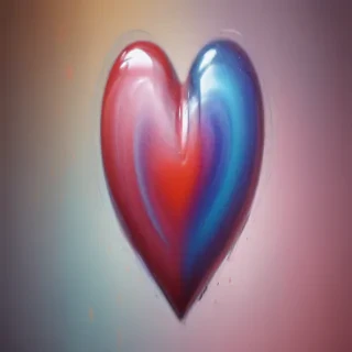 blurred heart