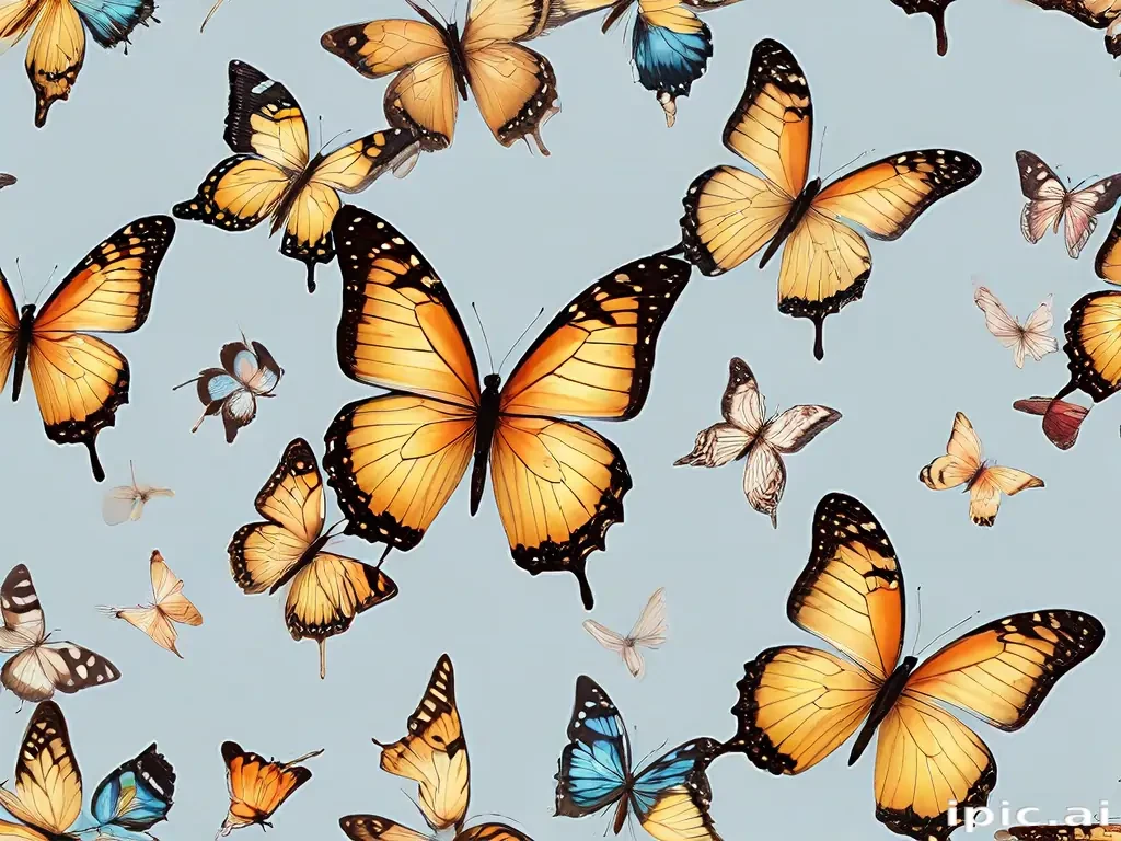 butterflies transparent