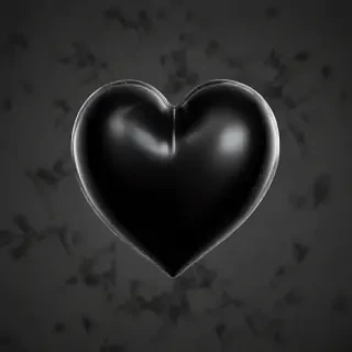 black heart transparent