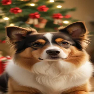 dog christmas backgrounds