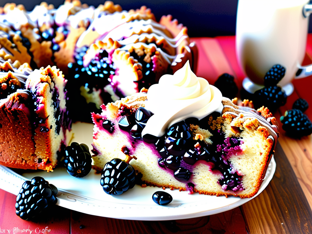 blackberry coffee cake sour cream