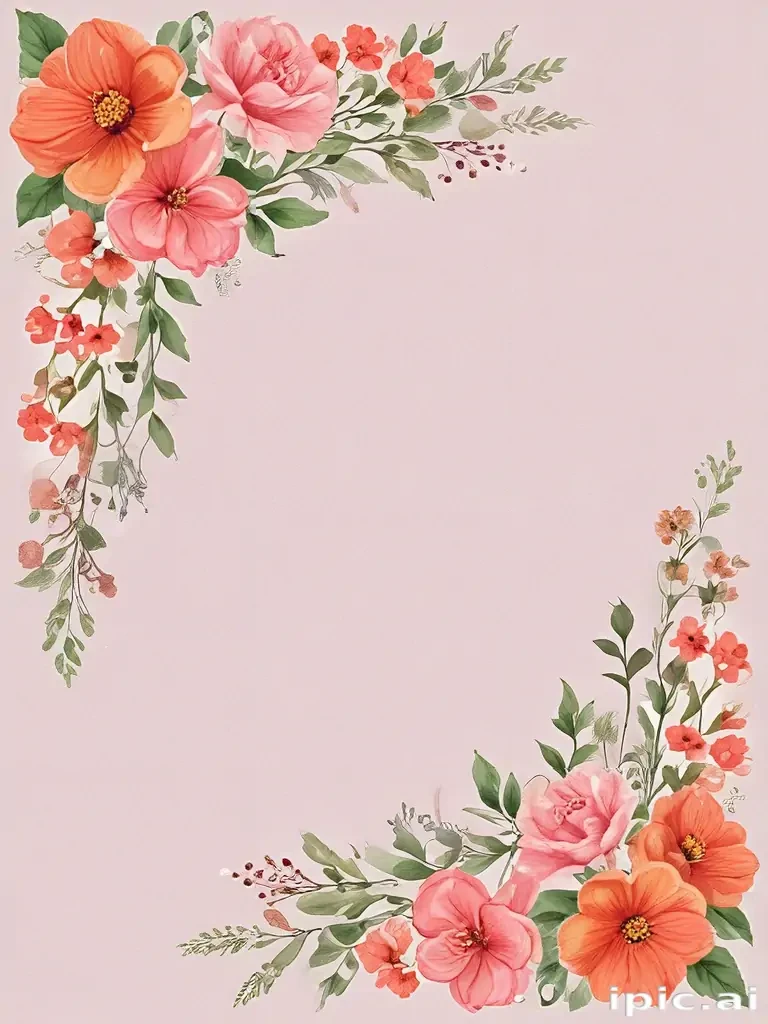 clipart borders flowers