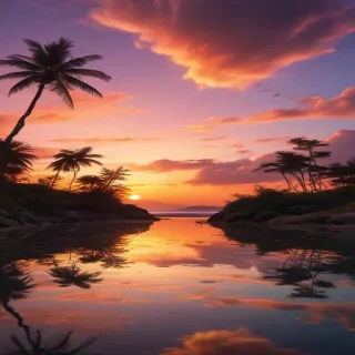 aesthetic sunset wallpaper
