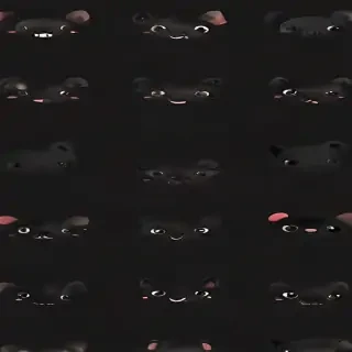 black wallpaper cute