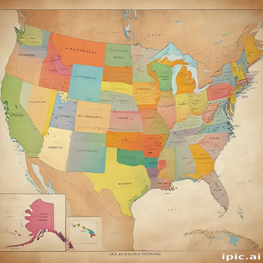 map of usa states