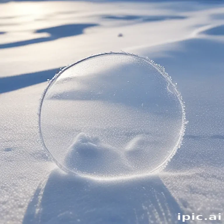 transparent snow