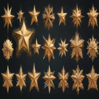 christmas stars clipart