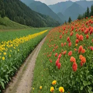 flower line