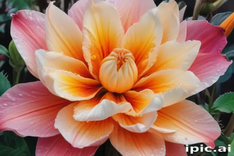 flower drawing with color