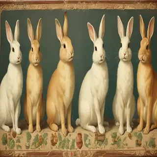 vintage rabbit images