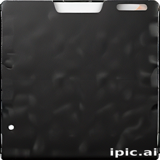 A Minimalistic Black Folder with a Smooth Texture and Subtle Shine.