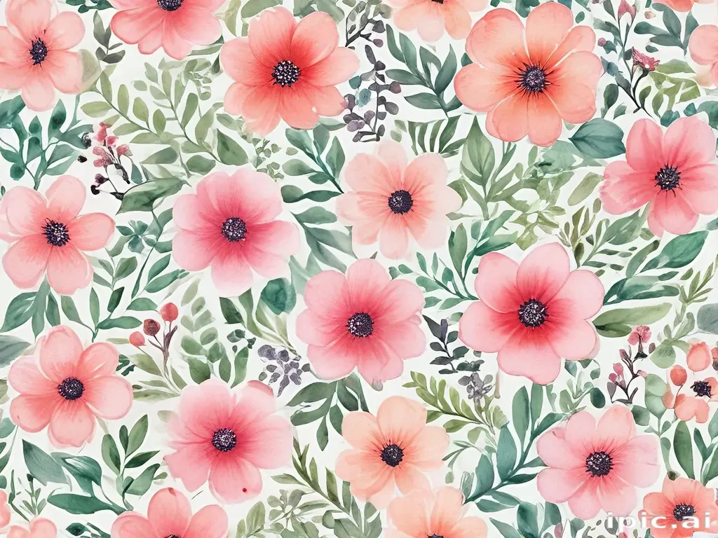 background watercolor flowers