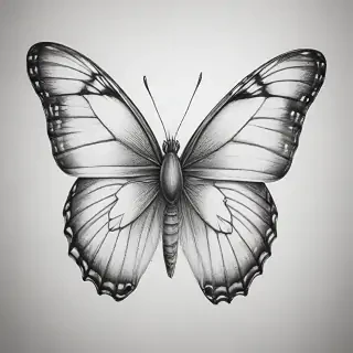 buterfly sketch