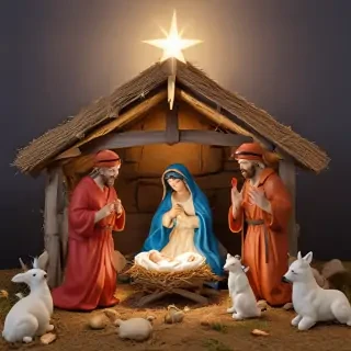 free christmas nativity scene