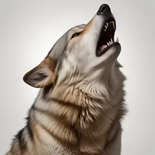 wolf howling png