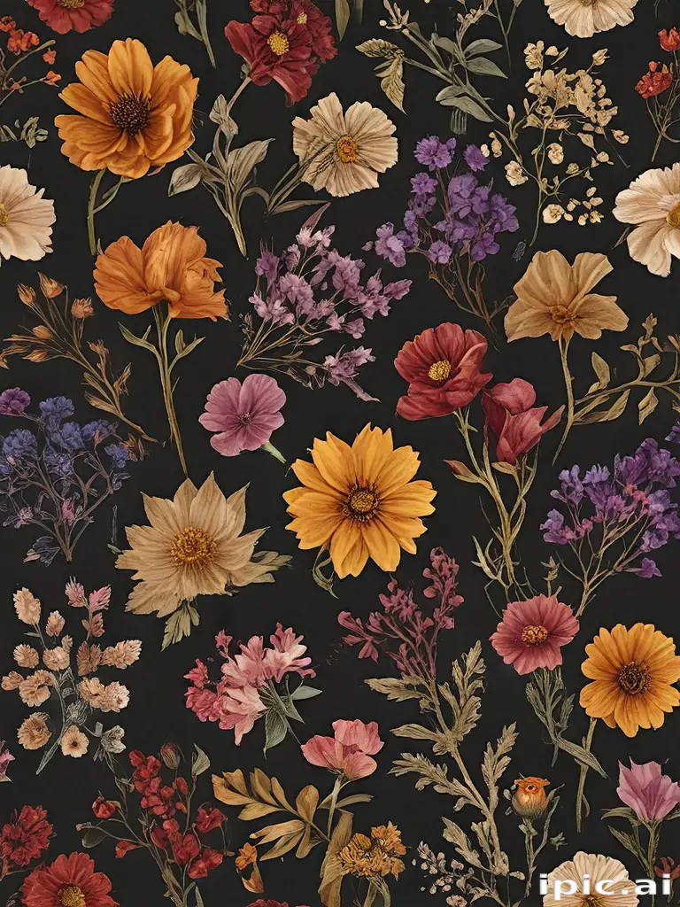 dried flowers png