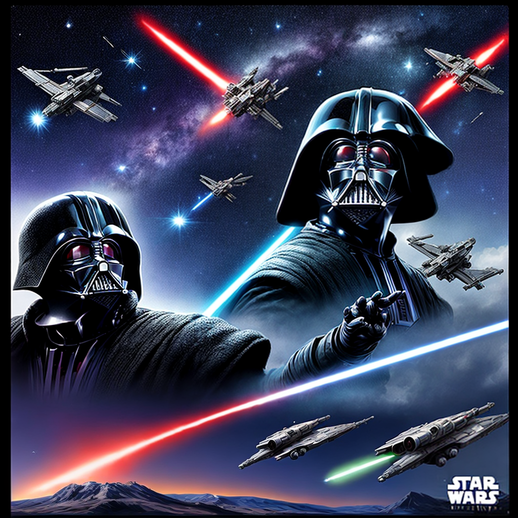 star wars space battle  poster