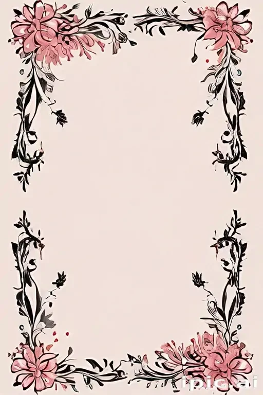 floral page borders