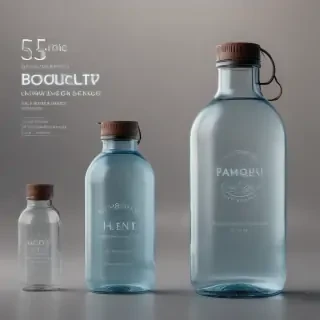 water bottle mockup