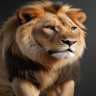 transparent lion