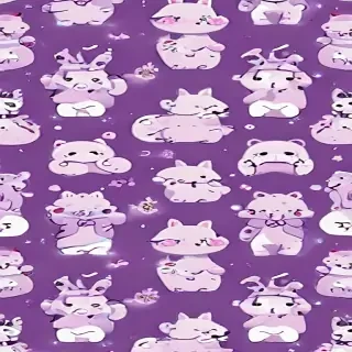 kawaii cute purple wallpaper
