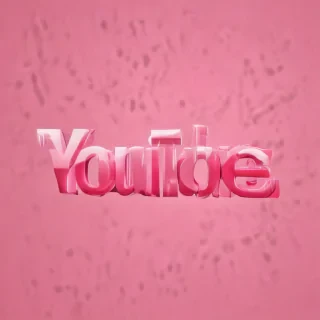 pink youtube logo