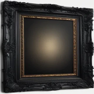 black frame transparent