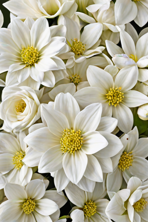 white flowers png transparent