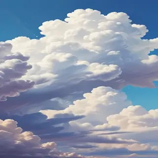 cartoon cloud drawing