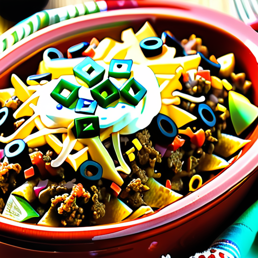 crock pot beefy potato taco casserole