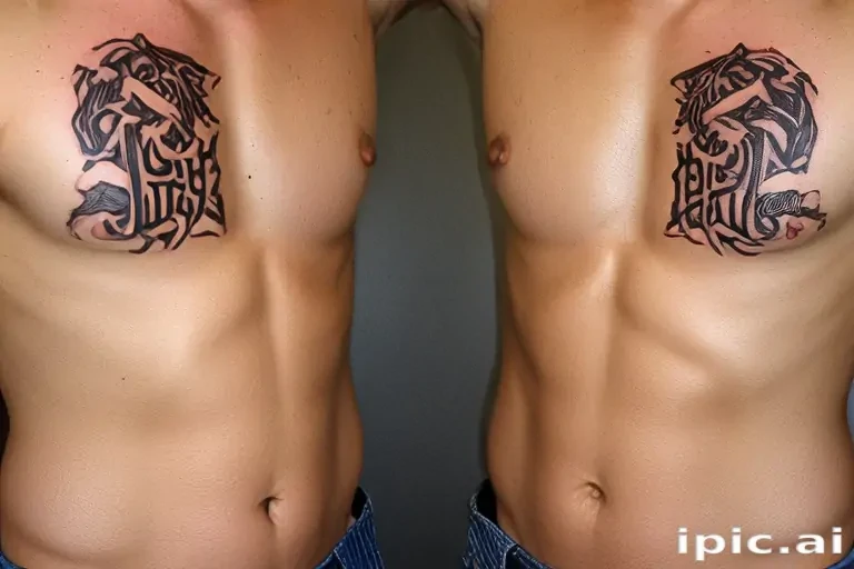 male rib tattoos