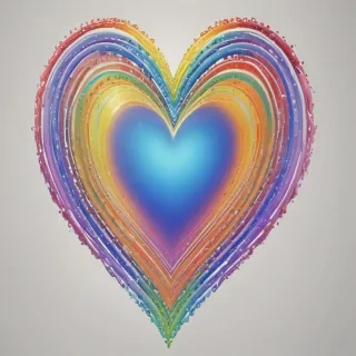 rainbow heart png