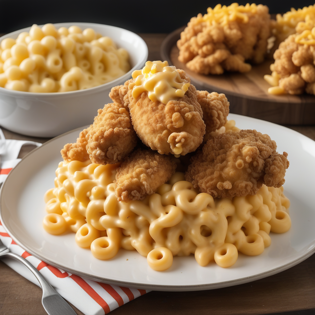 fried chicken macaroni and cheese
