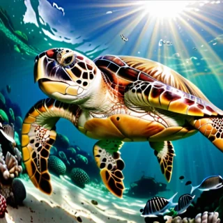 sea turtle desktop background