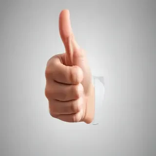 transparent thumbs up