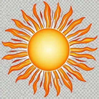 sun clipart transparent