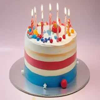 transparent birthday cake